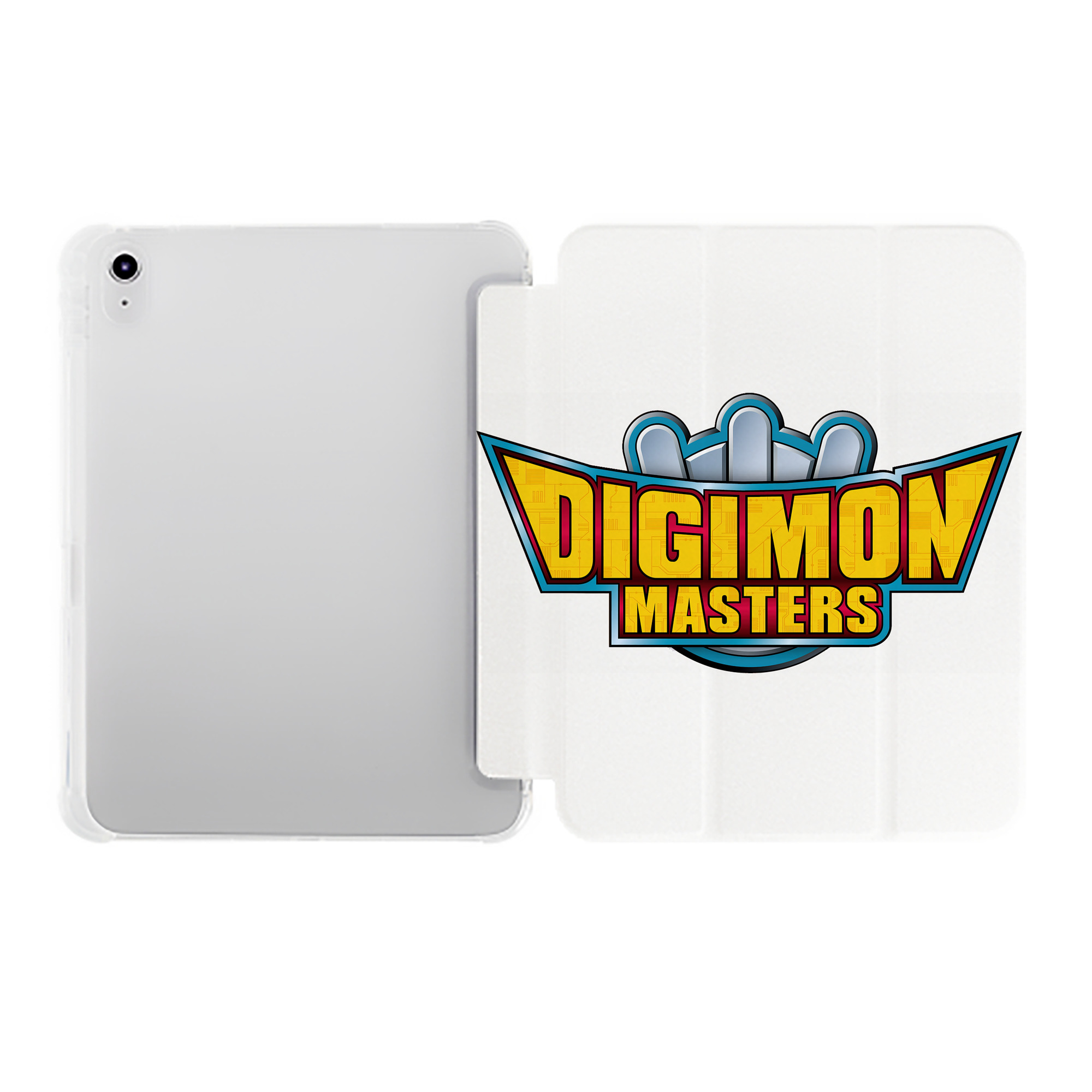 （画像用） Digimon デジタルモンスター/デジモン IPad ケース ペン収納付き 三つ折りスタンド PUレザー×シリコン 対応機種9.5/10.5/10.9インチ